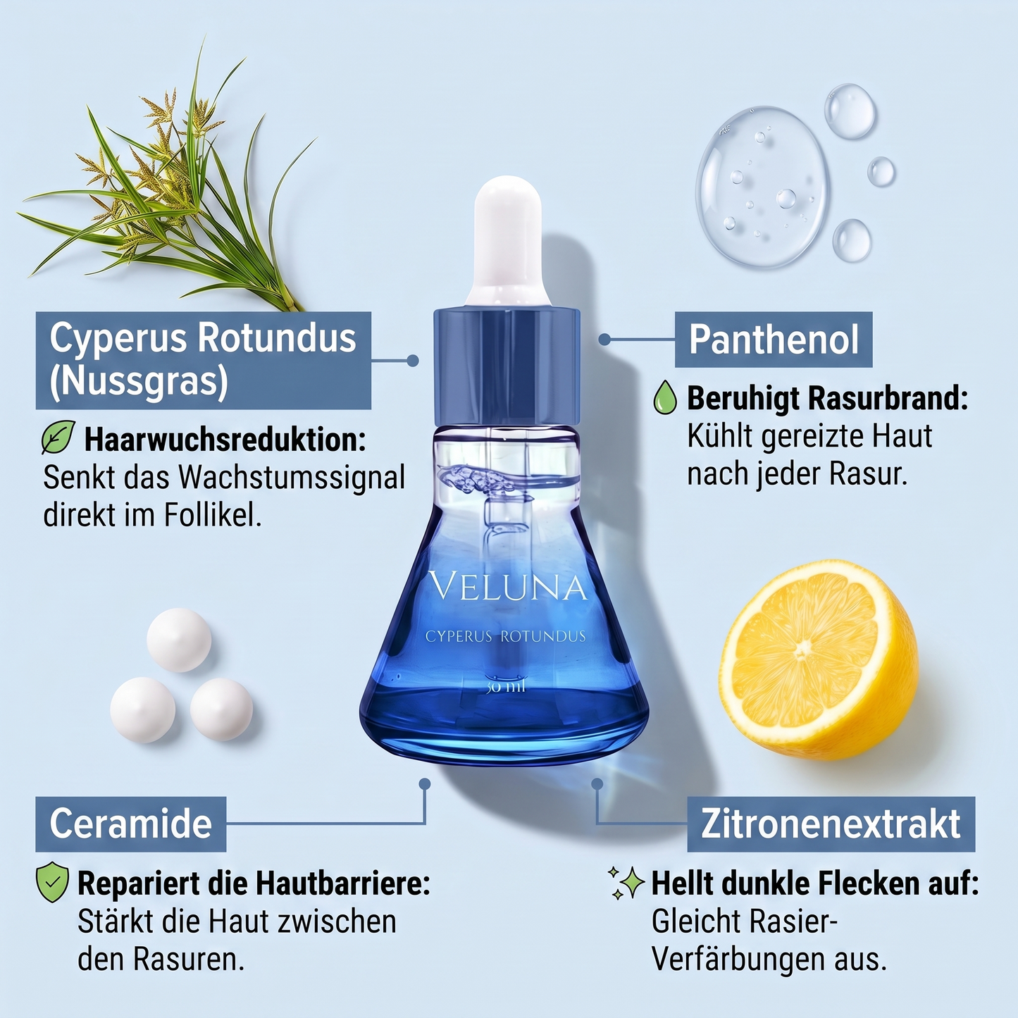Pflanzlicher Haarwuchsstopp